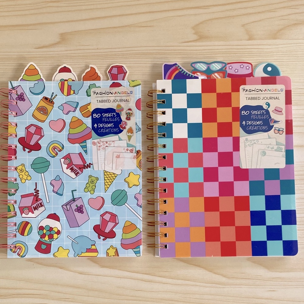 Fashioned.Angels Tabbed Journals